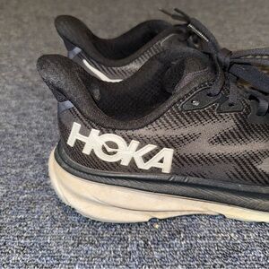 Hoka Black and Gray Athletic Shoes